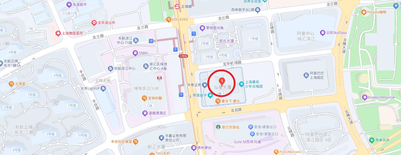 灿星大厦区位图